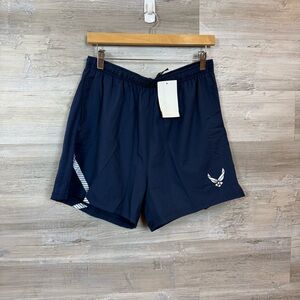 NWT U.S. Air Force PTU Running Shorts Reflective Blue Men's Large Regular